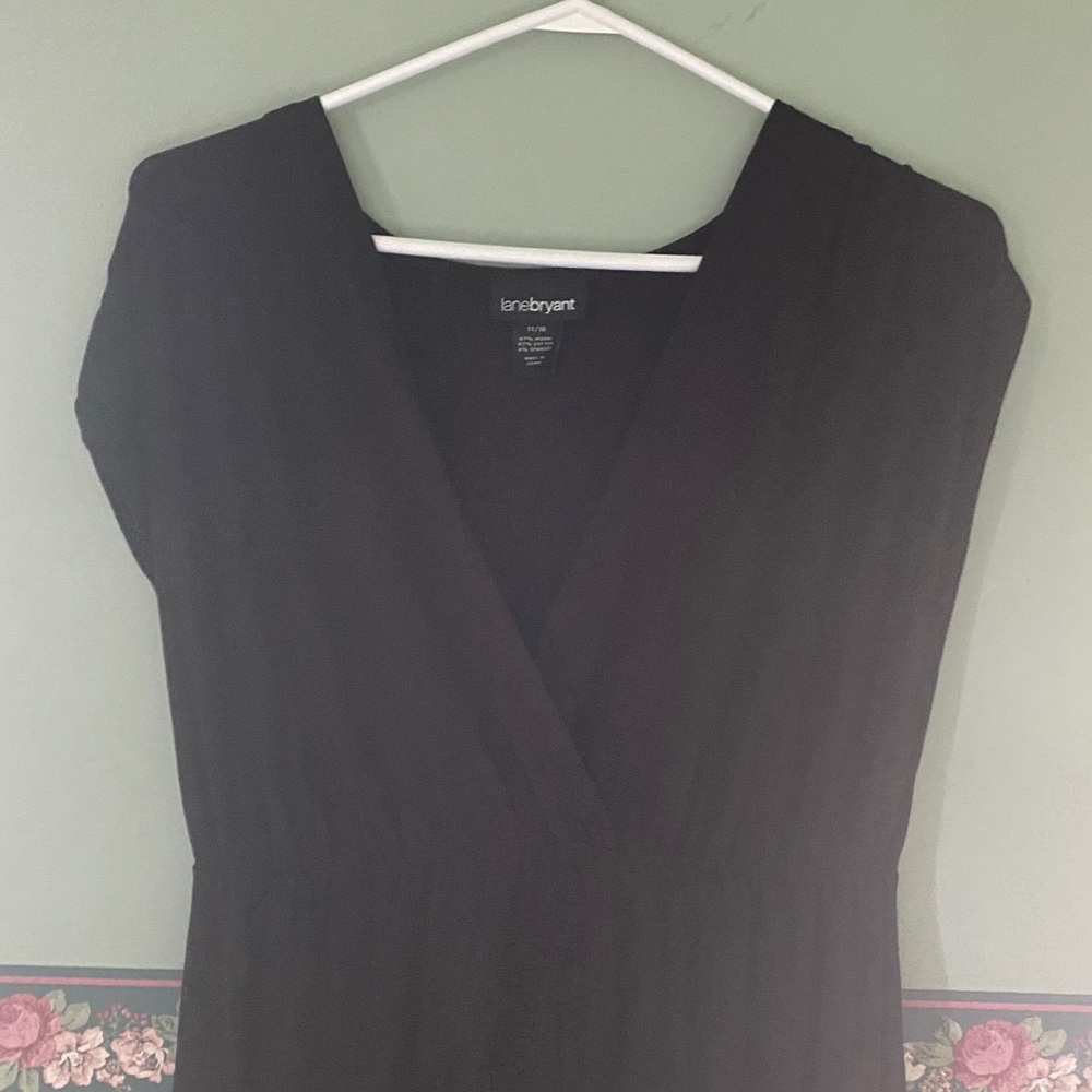 Lane Bryant Maxi Beach Cover Up Black